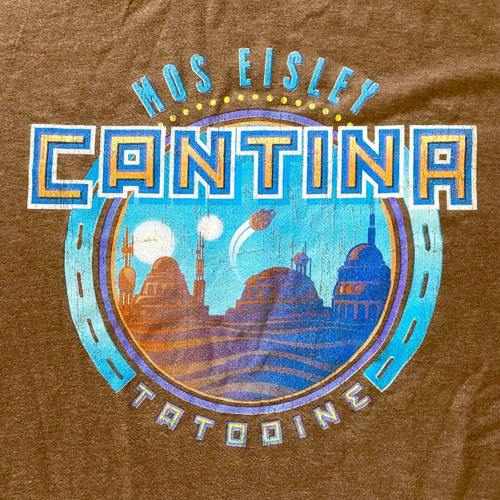 Star Wars Mos Eisley Cantina Tatooine Millennium Falcon Unisex Tee (NEW)
